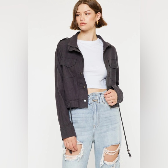 KanCan Cyclone Gray Utility Jacket Size S - Picture 2 of 13